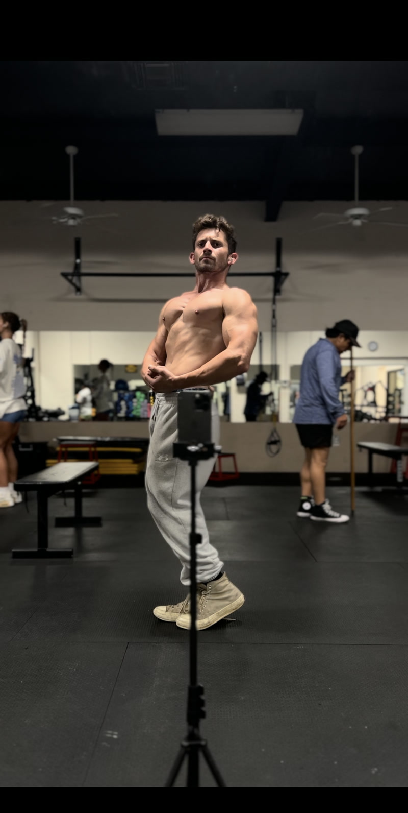 William Marceau training in gym - evidence-based fitness coaching